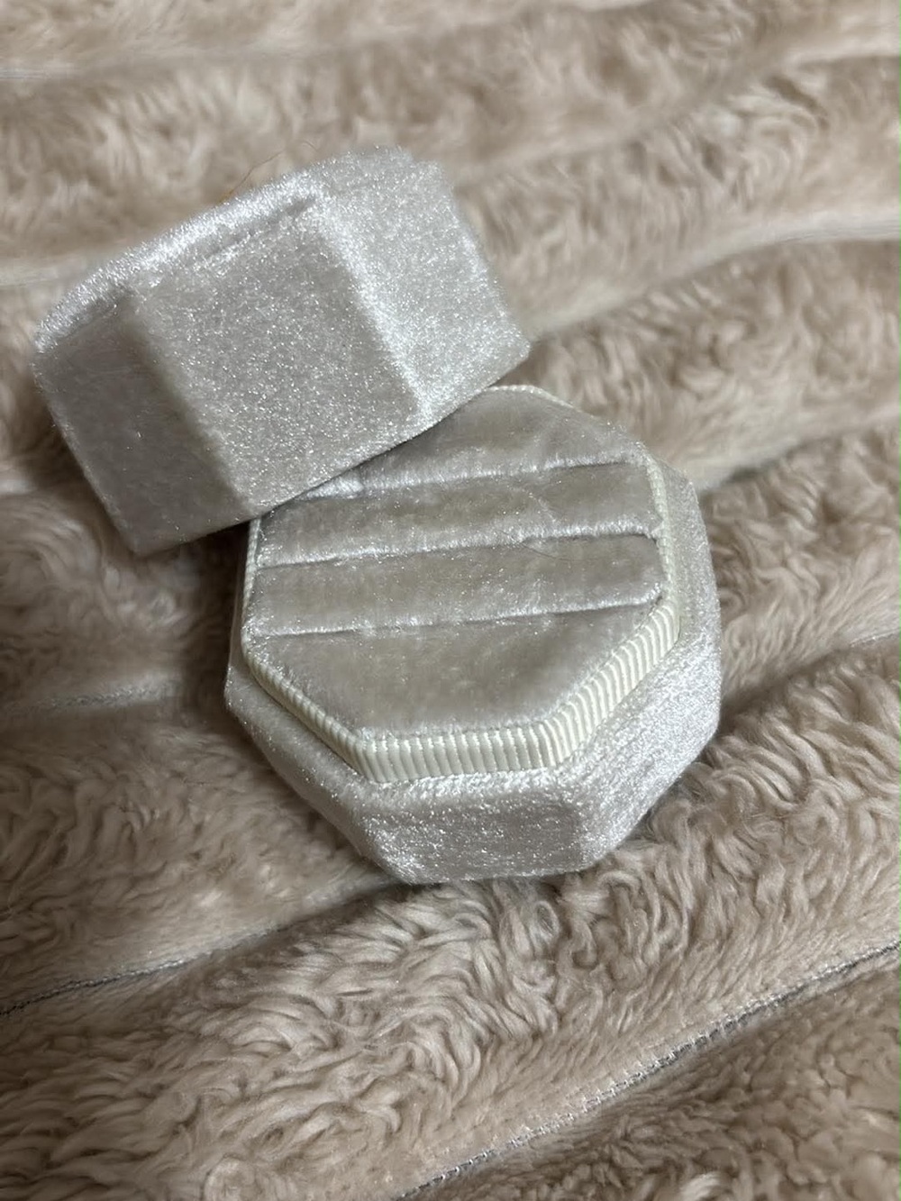 Wedding Ring Jewelry Box in Ivory